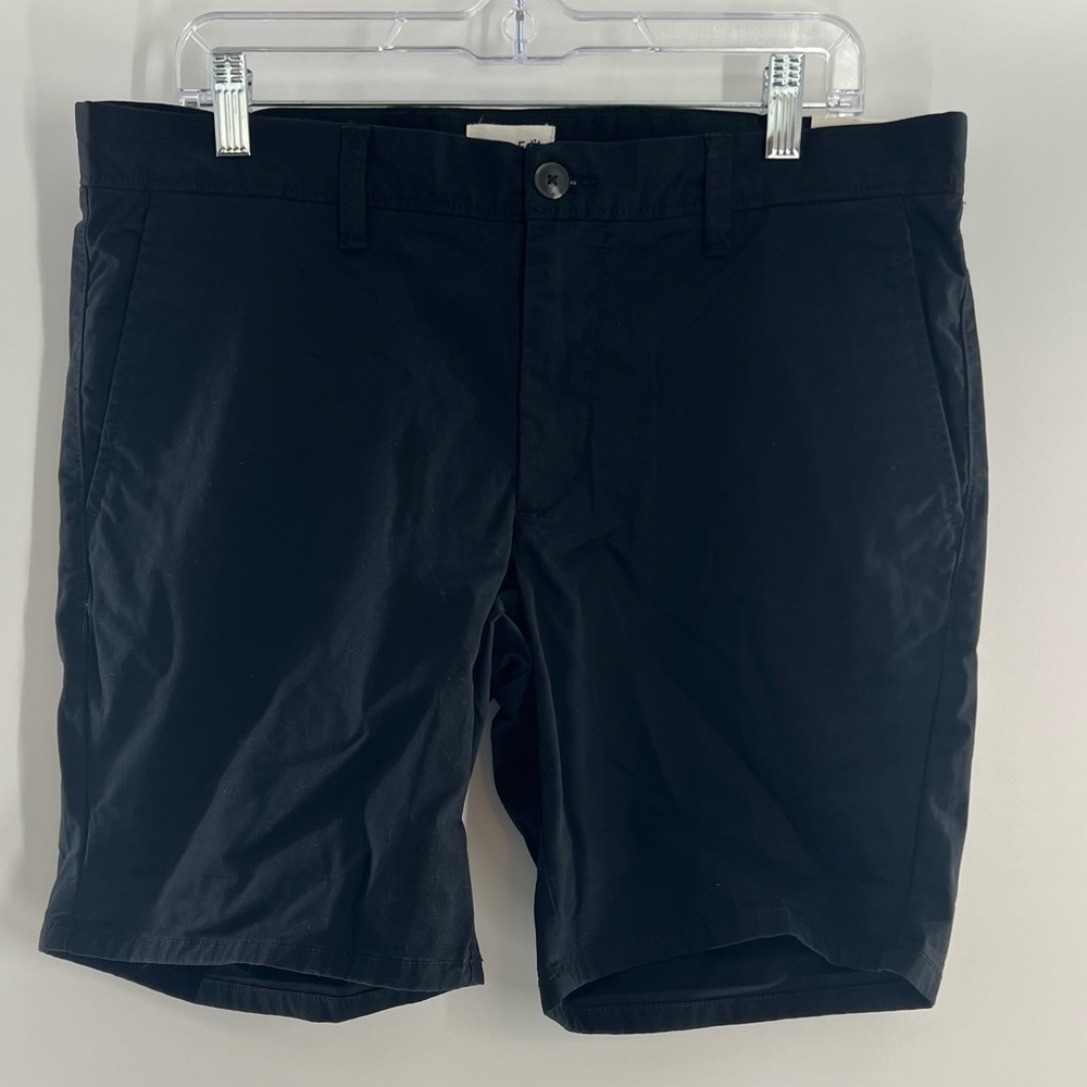 OPEN EDIT SKINNY FIT 9” INSEAM MENS BLACK SHORTS 33W